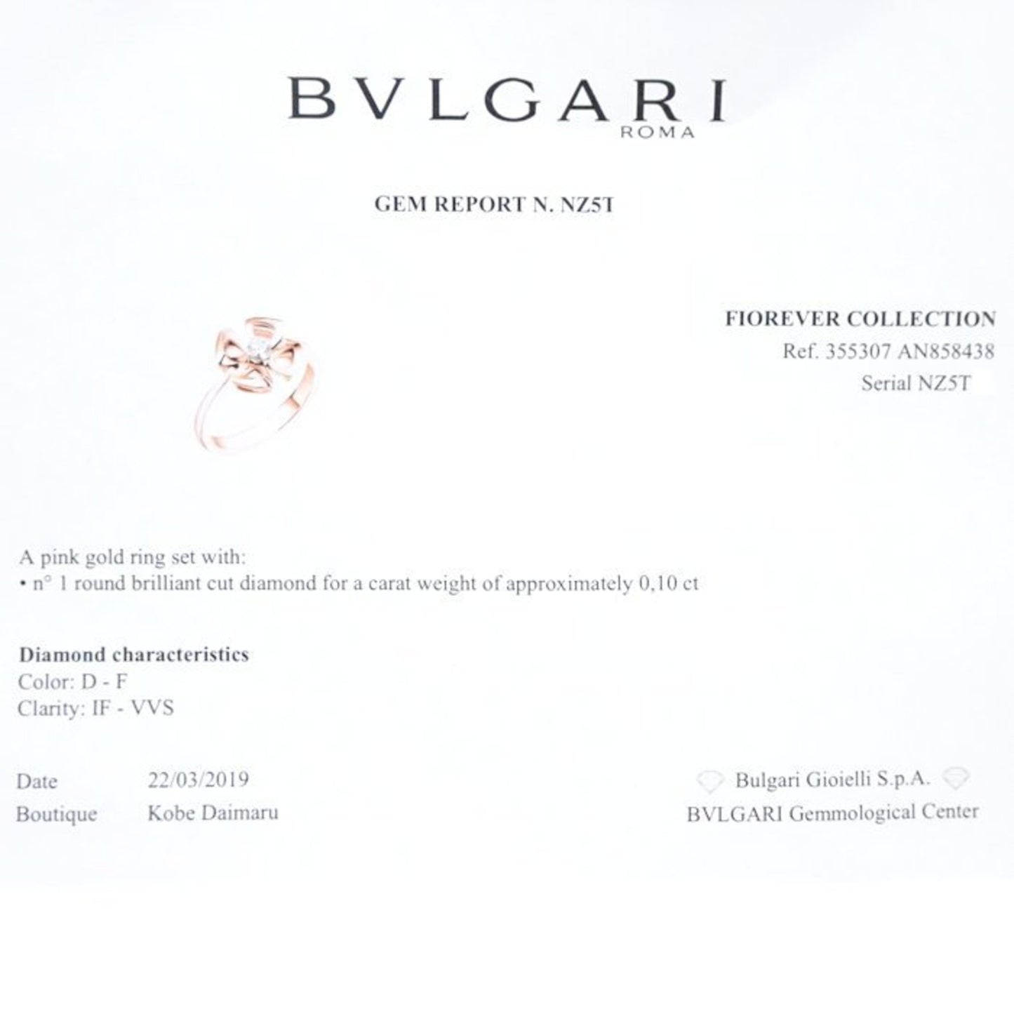 Bulgari FIOREVER Ring