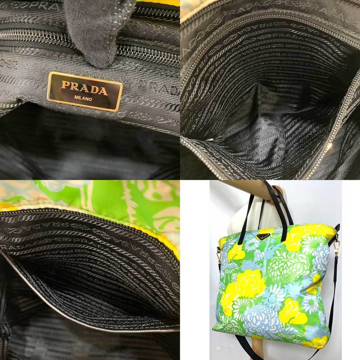 Prada Flower Tote Bag