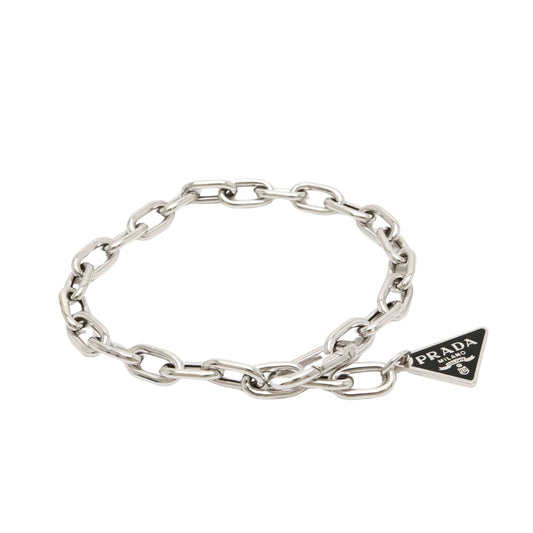 Prada Triangle Logo Bracelet