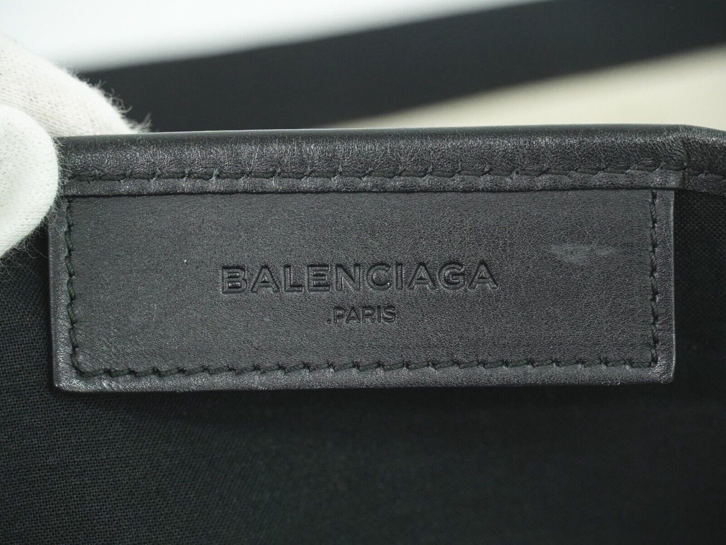 Balenciaga Navy Tote Bag