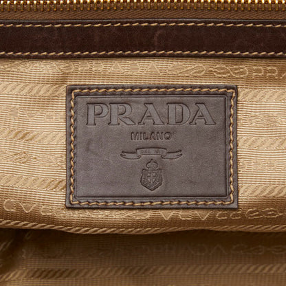 Prada Logo Jacquard tote