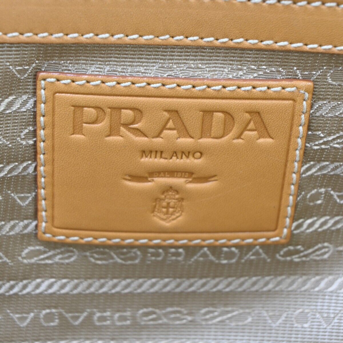 Prada Logo Jacquard Shoulder Bag