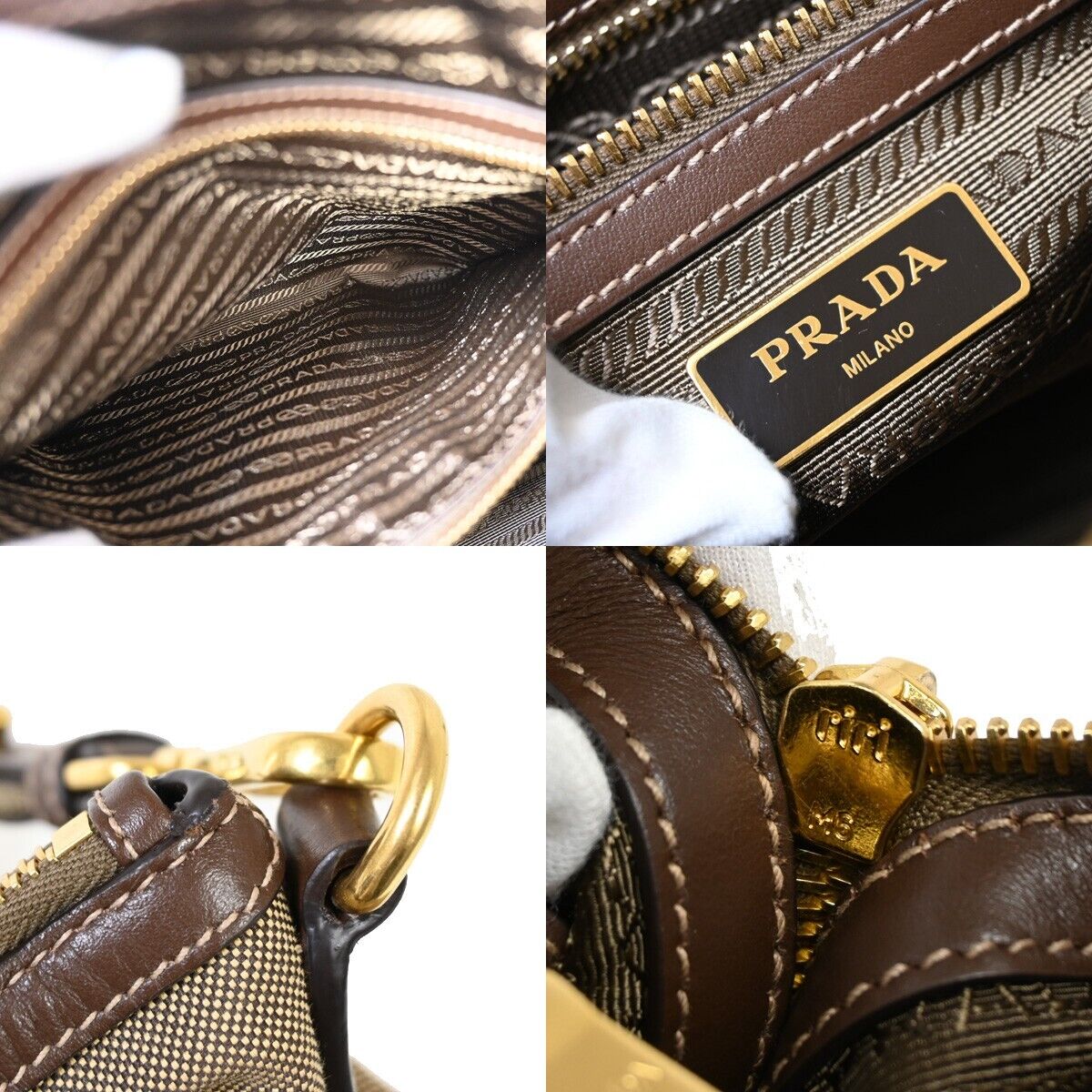 Prada Logo Jacquard Handbag