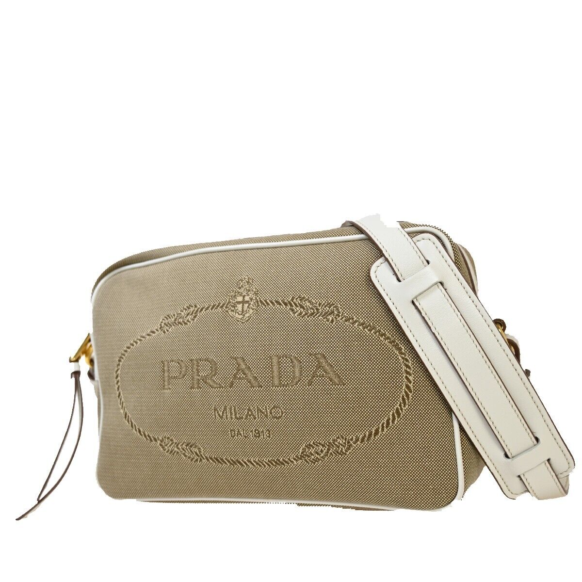 Prada Logo Jacquard Shoulder Bag