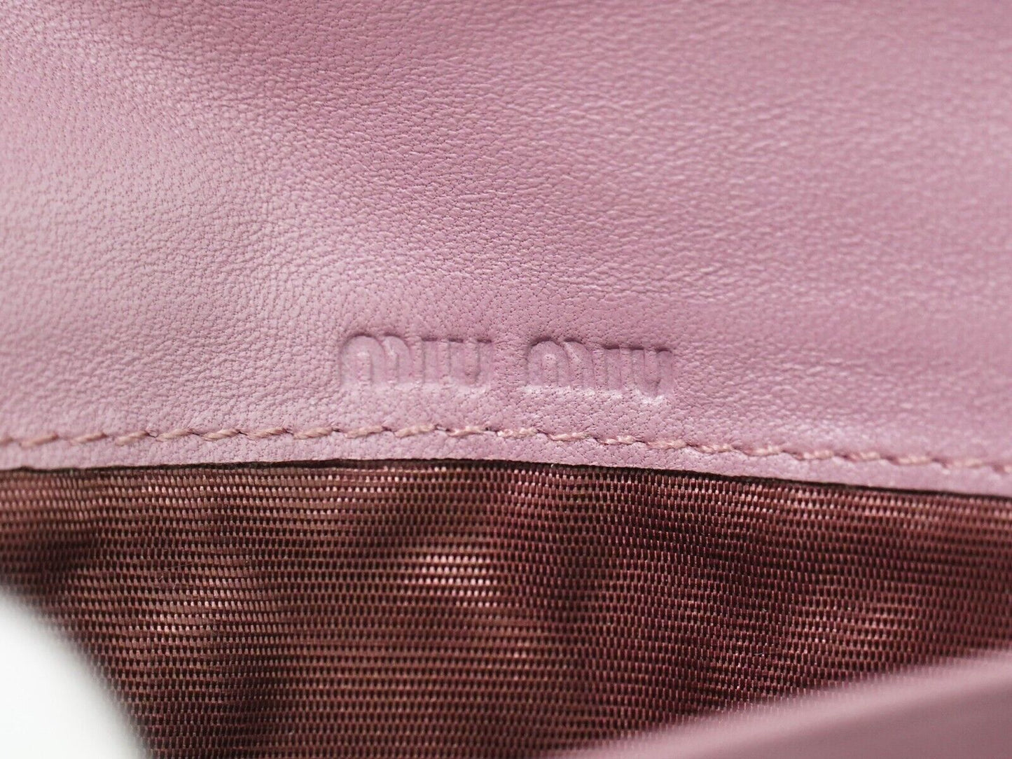 Miu Miu Matelassé Wallet