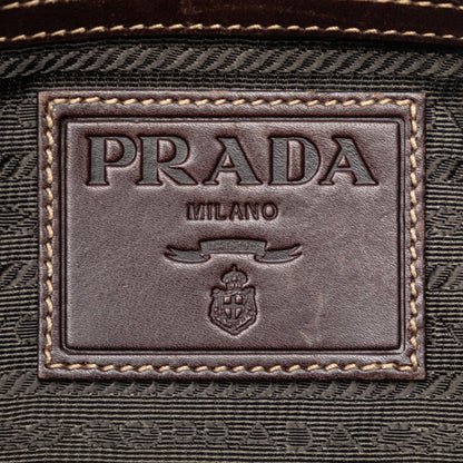 Prada Logo Jacquard shopper