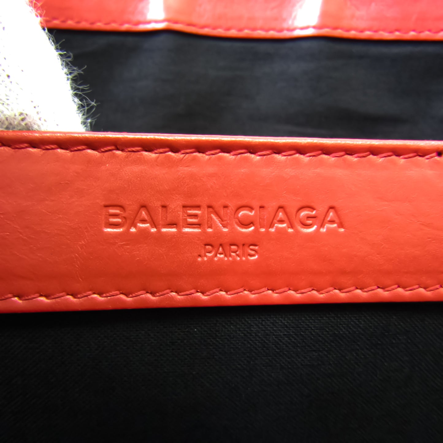 Balenciaga Navy pouch clutch