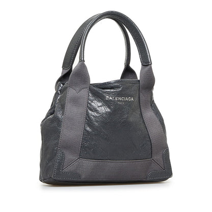 Balenciaga Navy Cabas Handbag