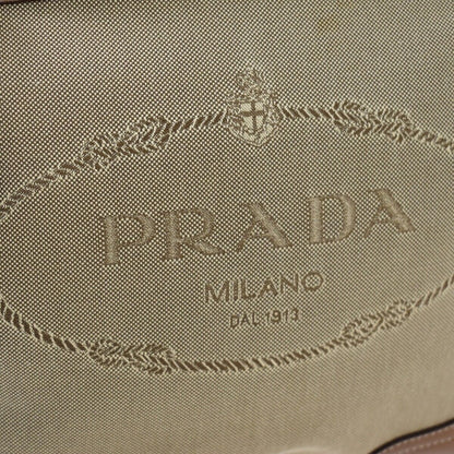 Prada Logo Jacquard Shoulder Bag