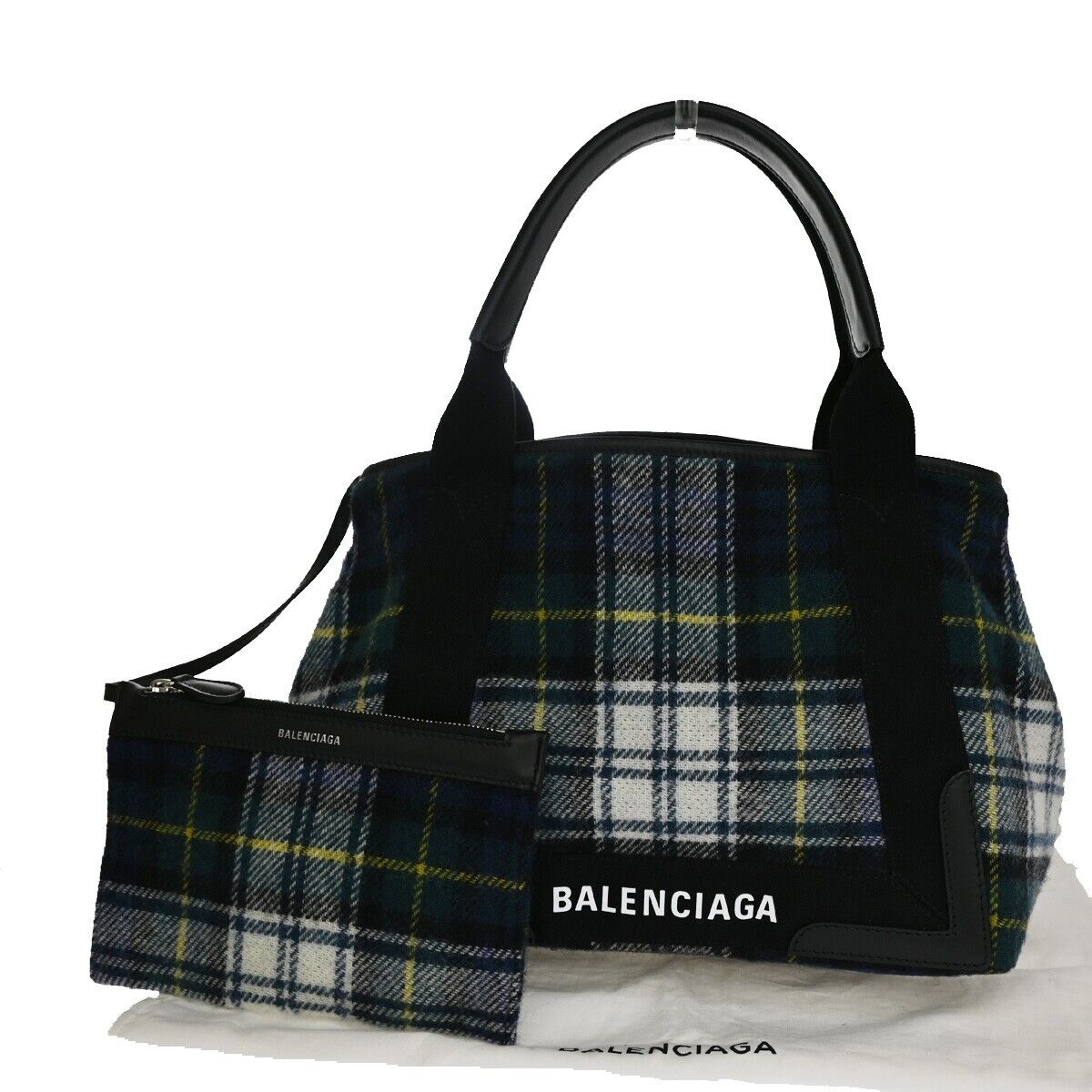 Balenciaga Navy Cabas Tote Bag