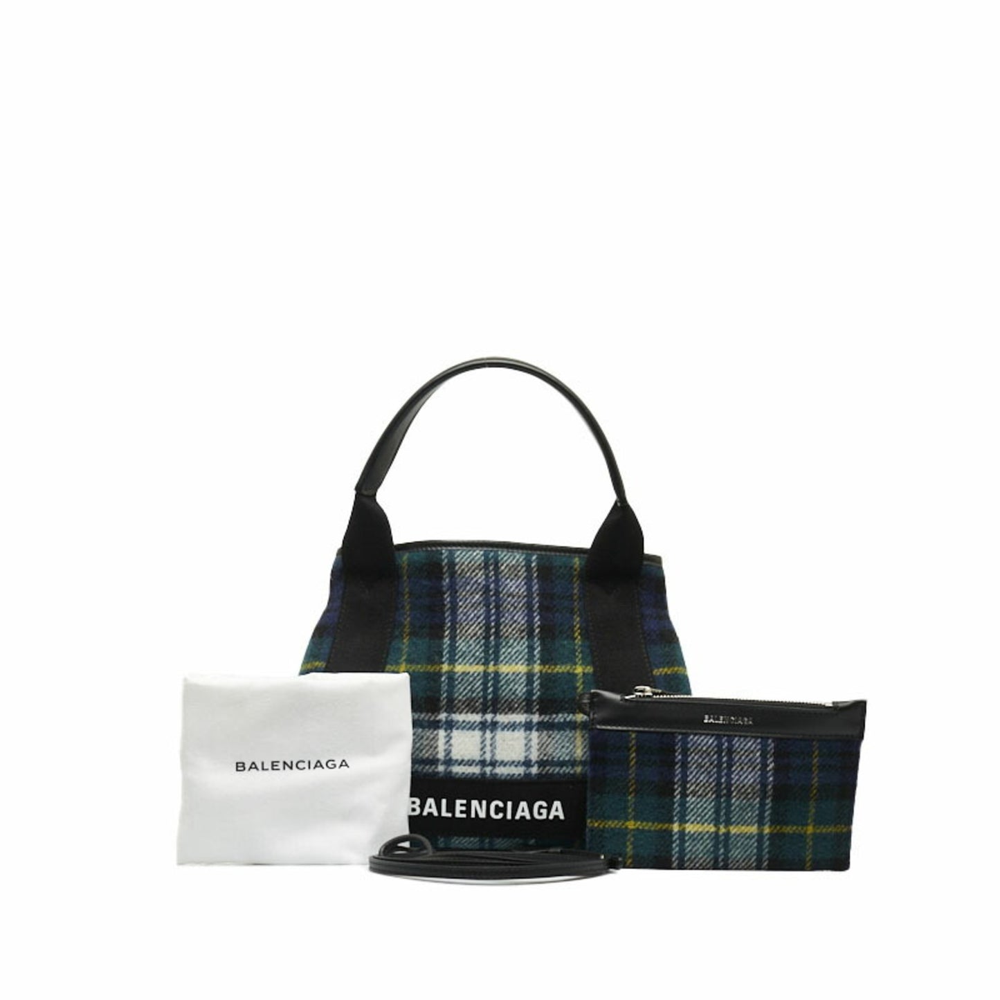 Balenciaga Navy Cabas Tote Bag