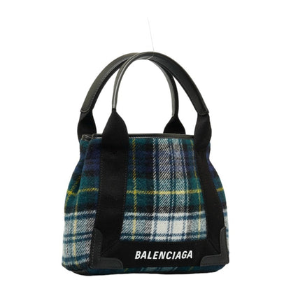 Balenciaga Navy Cabas Tote Bag