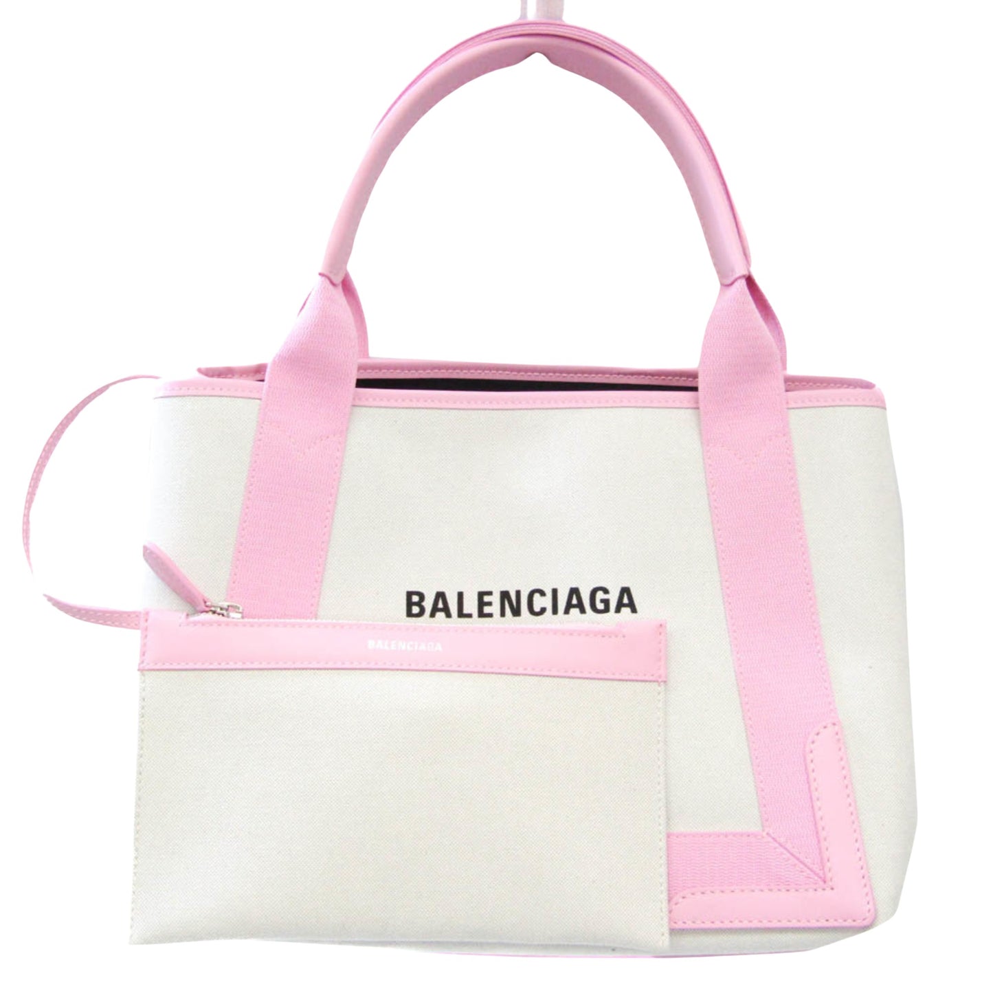 Balenciaga Navy Cabas Handbag