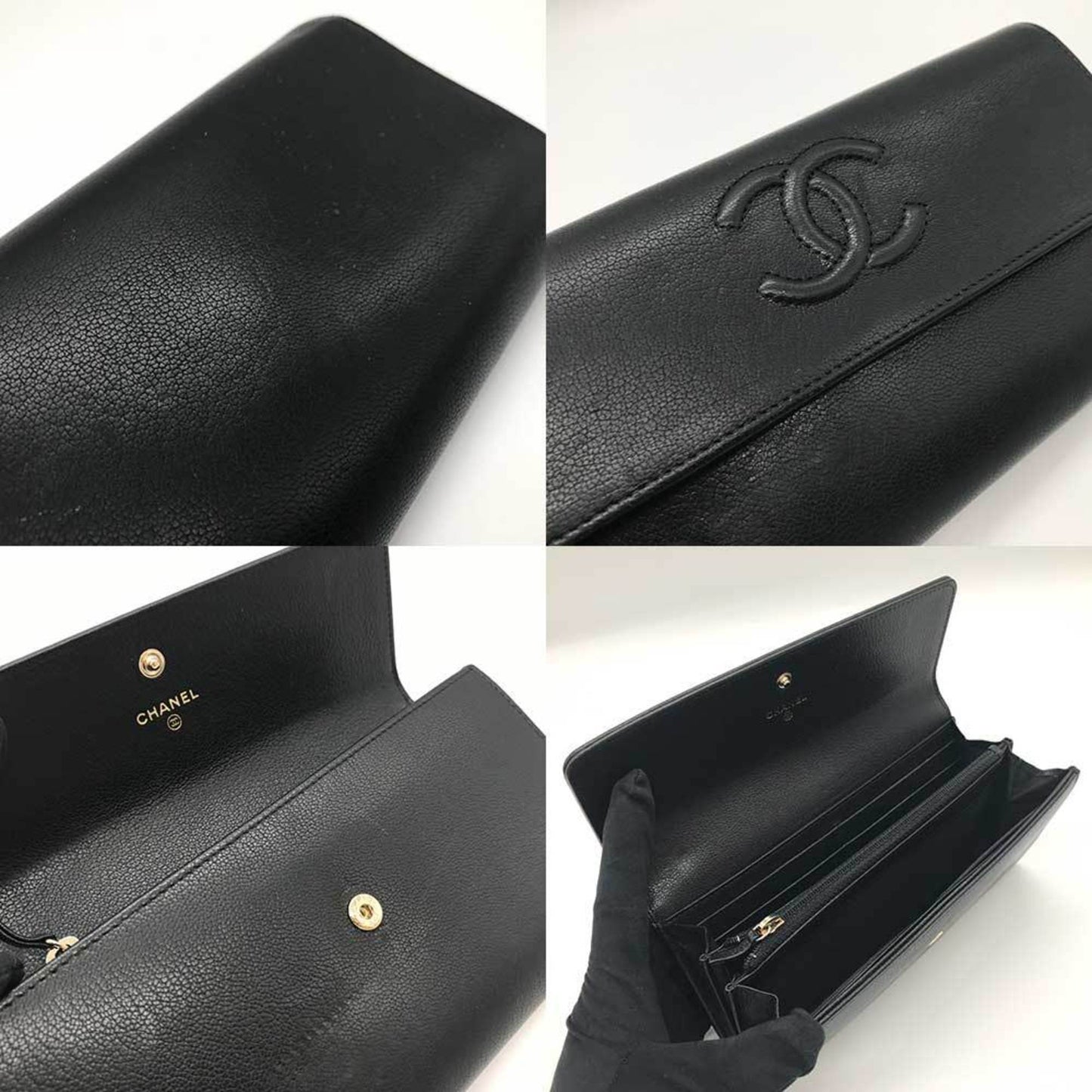 Chanel Logo CC Wallet