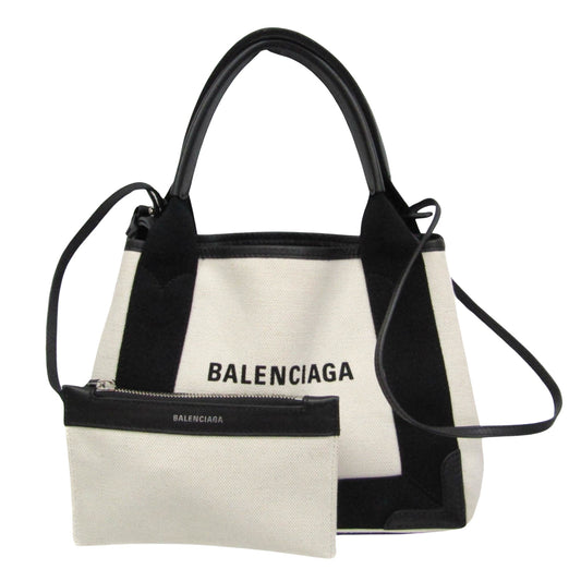 Balenciaga Navy Cabas Tote Bag