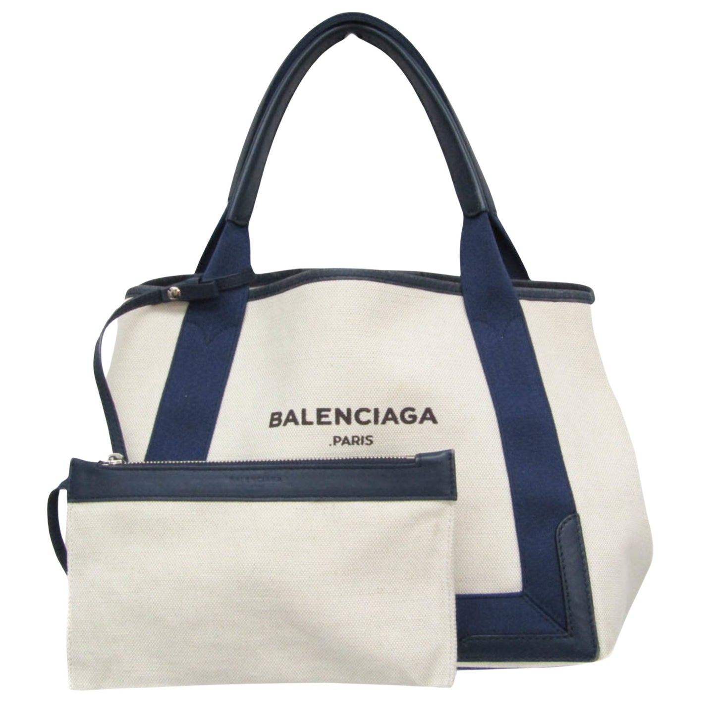 Balenciaga Navy Cabas Handbag