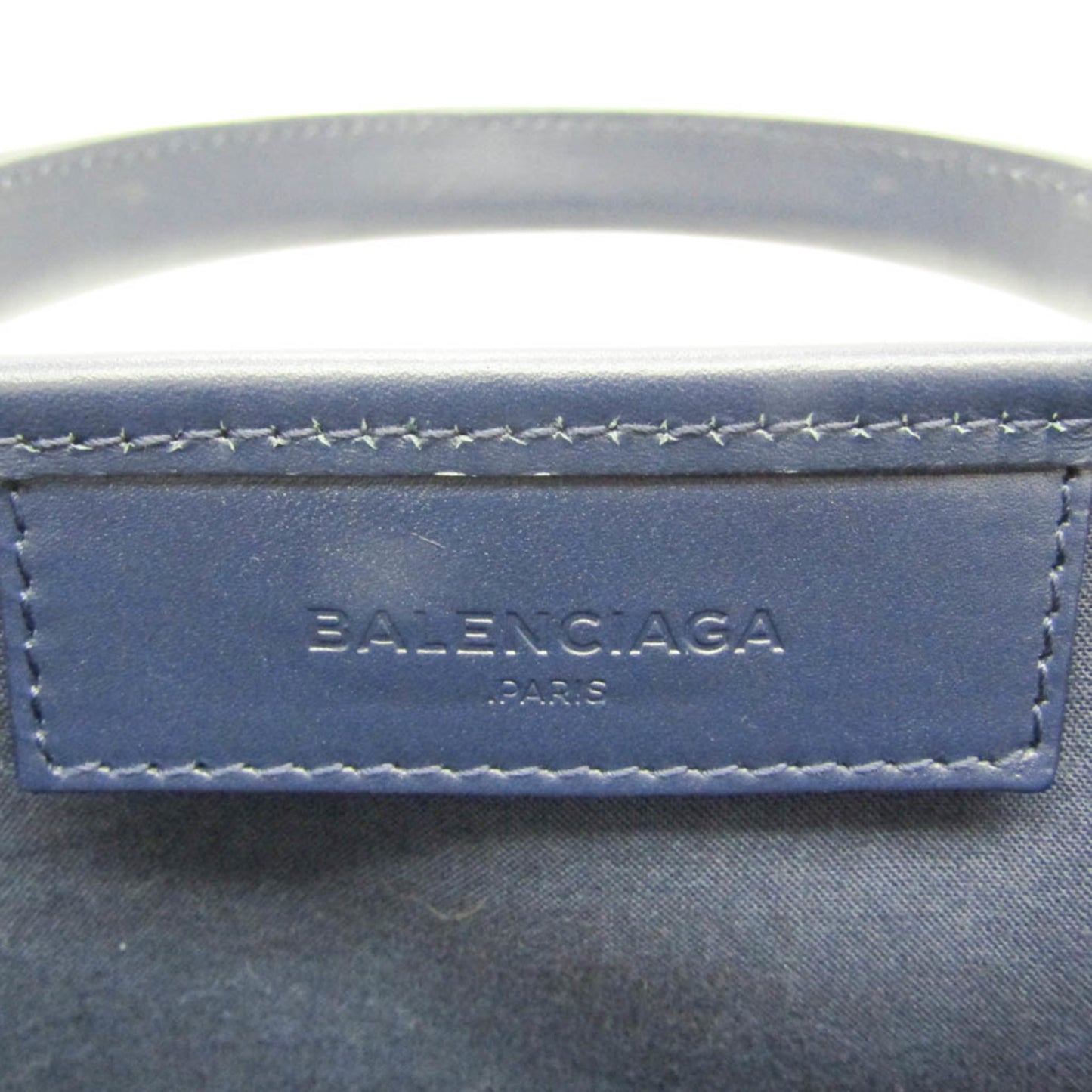 Balenciaga Navy Cabas Tote Bag