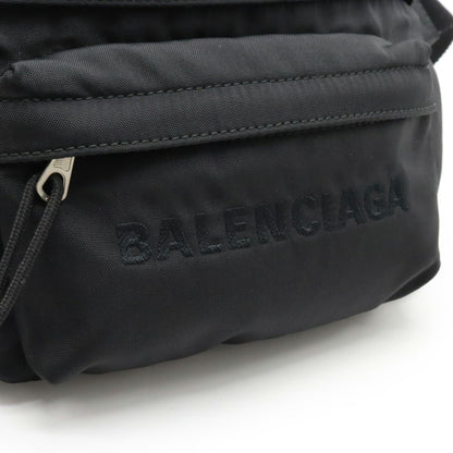 Balenciaga Nylon Bum Bag Black