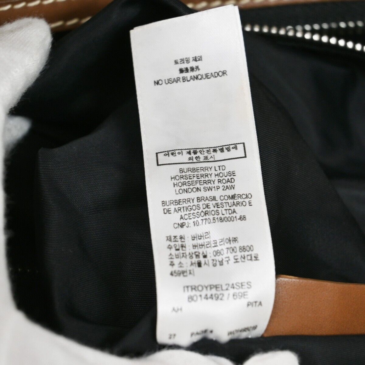 Burberry Travel Bag