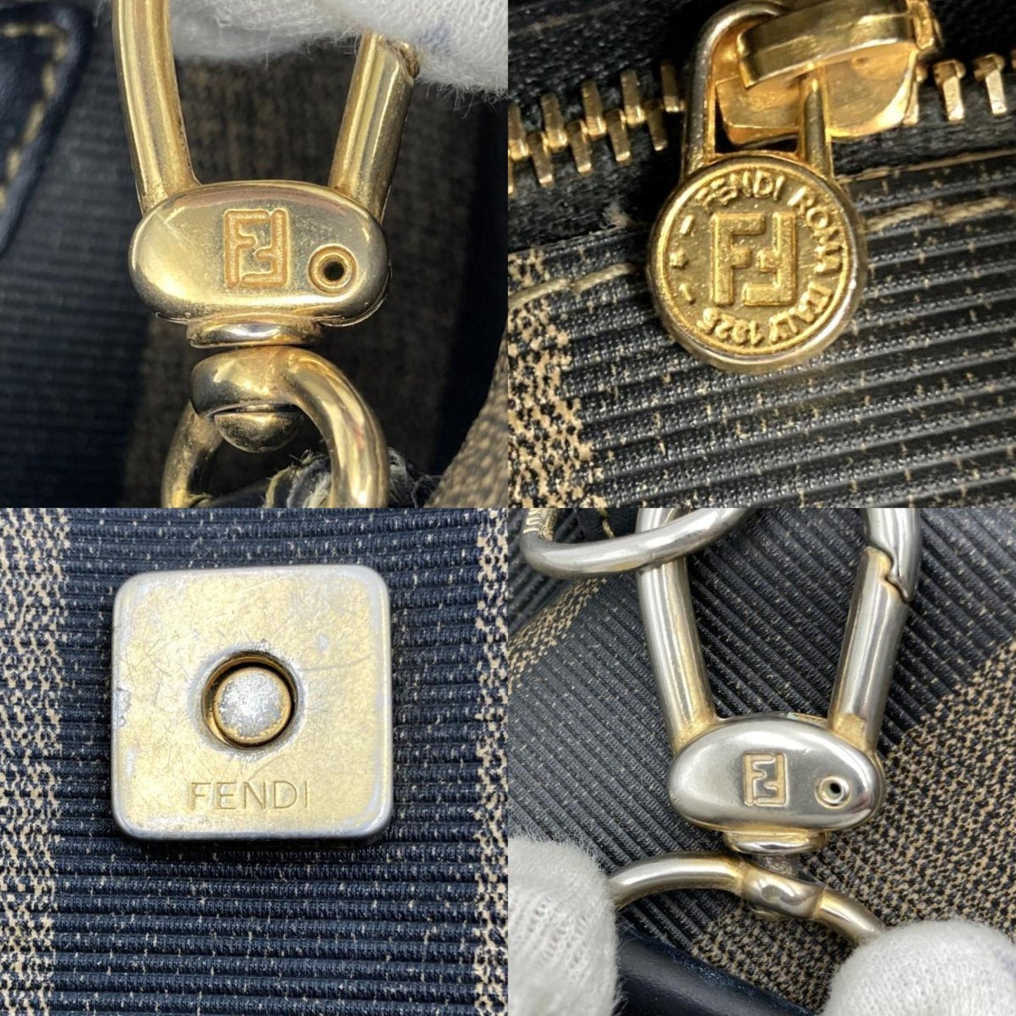 Fendi Pequin Shoulder Bag